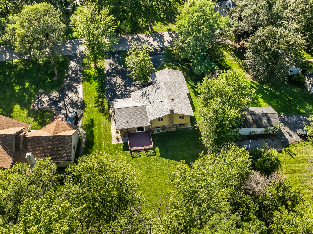 1513 Wood Street Crete, IL 60417 - Photo 25 of 35 an aerial view of a house with swimming pool patio and outdoor seating
