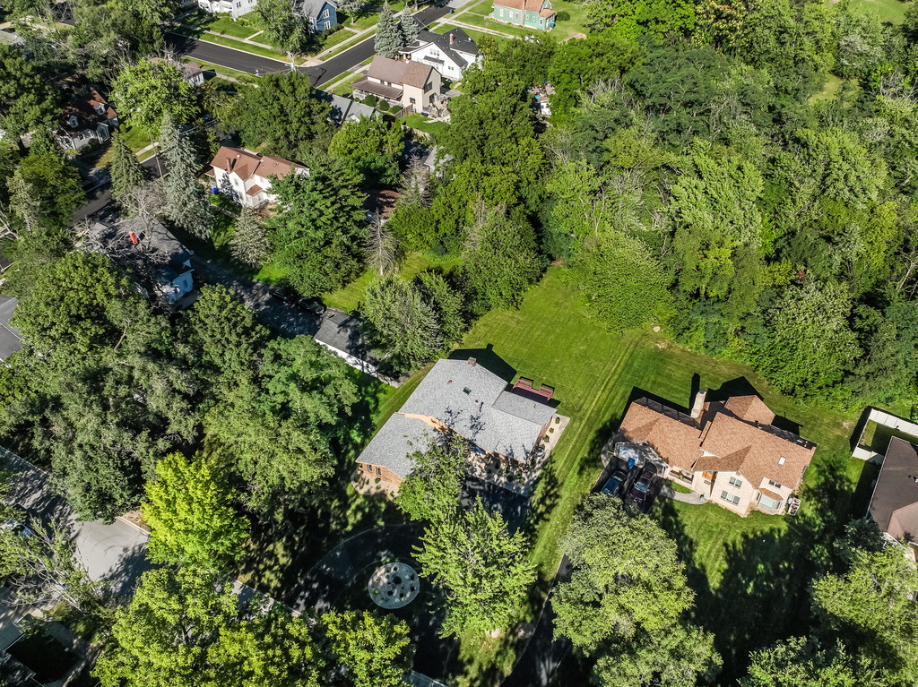 1513 Wood Street Crete, IL 60417 - Photo 27 of 35 an aerial view of a house with a yard and outdoor seating