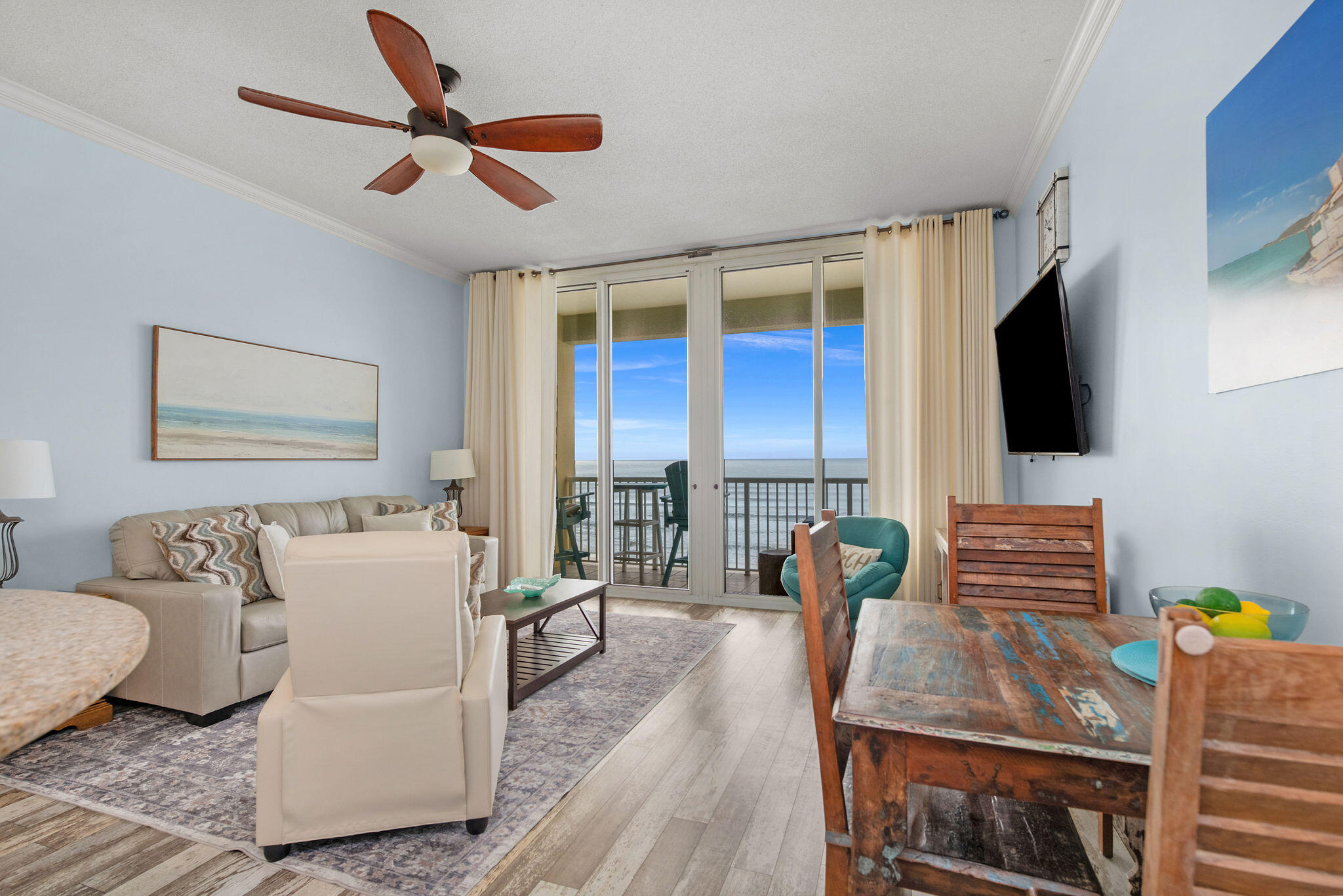 590 Santa Rosa Boulevard, Unit 613 Fort Walton Beach, FL 32548 - Photo 12 of 33 a living room with furniture and a flat screen tv