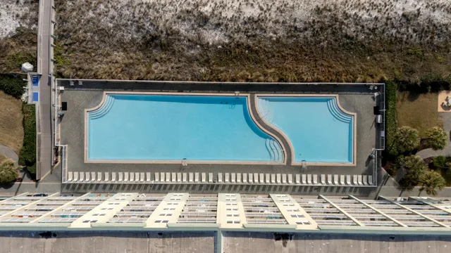 a view of a terrace with skyline