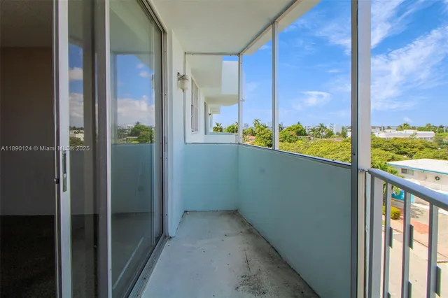 a view of balcony and window