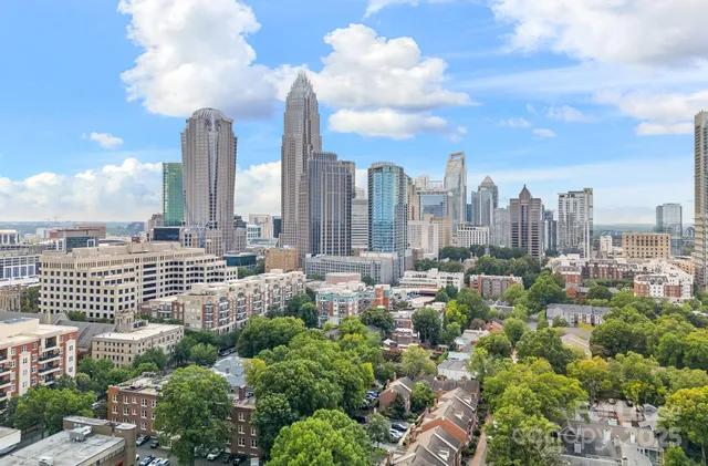 a city view with lot of high rise buildings