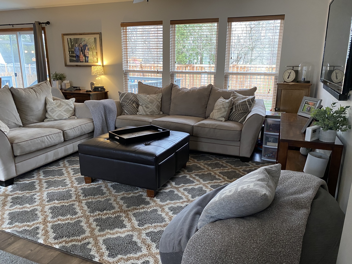 1841 Butterfield Road Woodstock, IL 60098 - Photo 4 of 26 a living room with furniture wooden floor and a large window