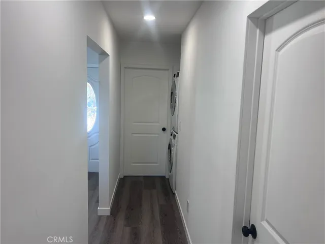 a view of hallway with stairs