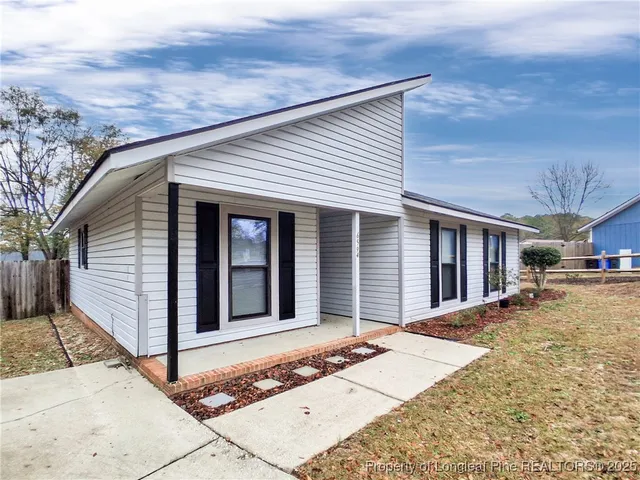 a front view of a house