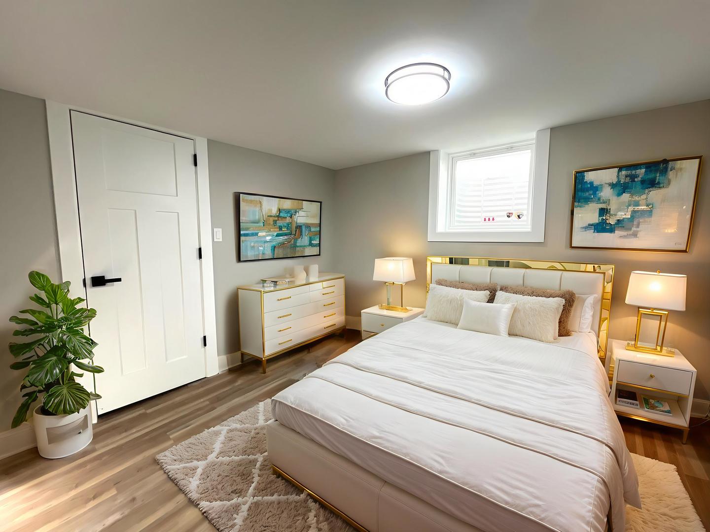 17855 Walter Street Lansing, IL 60438 - Photo 13 of 16 a bedroom with a large bed and a window