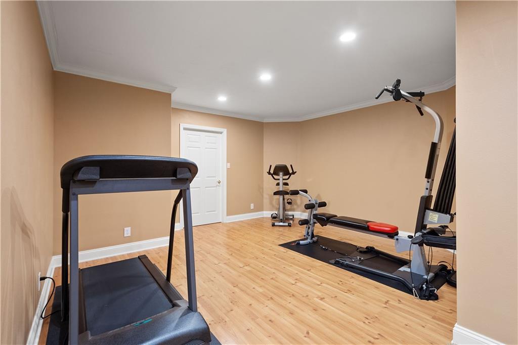 3012 East Ridge Drive Gibsonia, PA 15044 - Photo 37 of 50 a view of a room with gym equipment