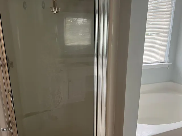 a view of small space with racks on the wall