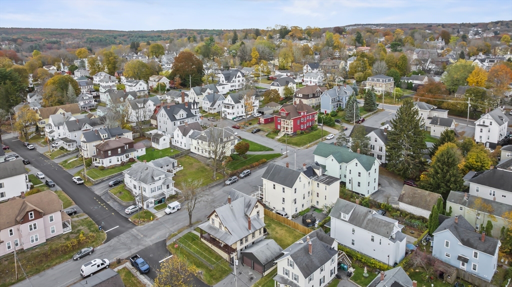 216 Walnut Street Clinton, MA 01510 - Photo 37 of 40 an aerial view of a city with lots of residential buildings