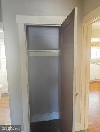 a close view of closet