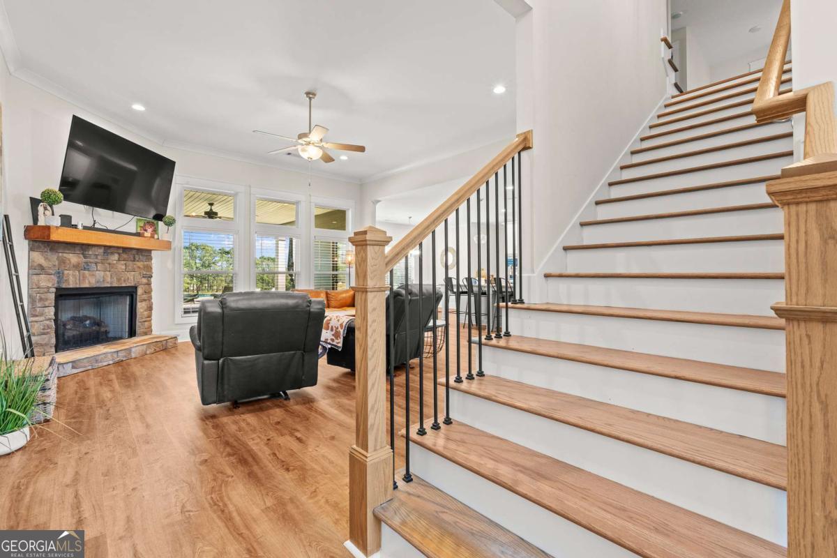1515 Pleasant Ridge Road Carrollton, GA 30117 - Photo 13 of 72 a living room with furniture fireplace and flat screen tv