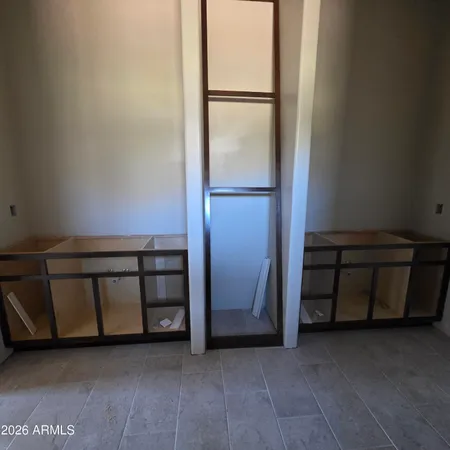 a view of hallway with stairs