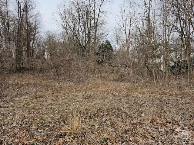 a view of a building and a street