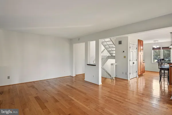 a view of an empty room