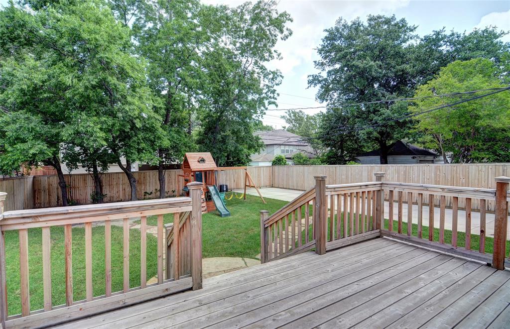 5419 Longview Street Dallas, TX 75206 - Photo 29 of 32 a view of outdoor space with deck and white fence