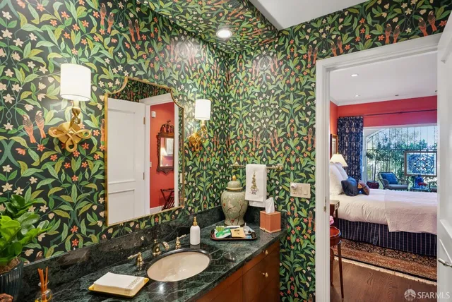 a view of a lake with a mountain in the background