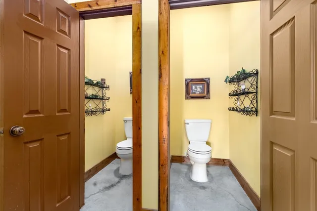 a kitchen with counter top space and appliances