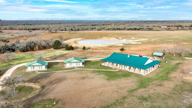a view of a swimming pool with an ocean view
