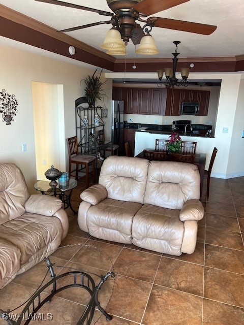 2743 First Street, Unit 804 Fort Myers, FL 33916 - Photo 5 of 11 a living room with furniture and kitchen view
