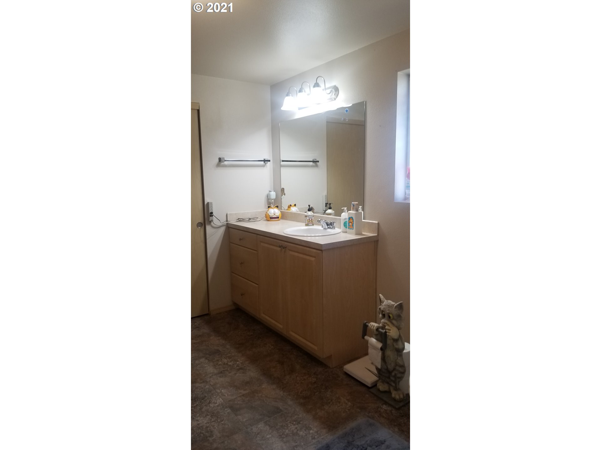 335 Southeast 3rd Street Irrigon, OR 97844 - Photo 17 of 29 a bathroom with a sink and a mirror