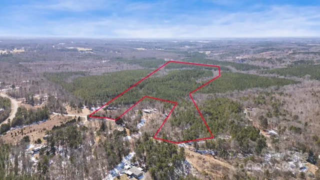 an aerial view of a houses