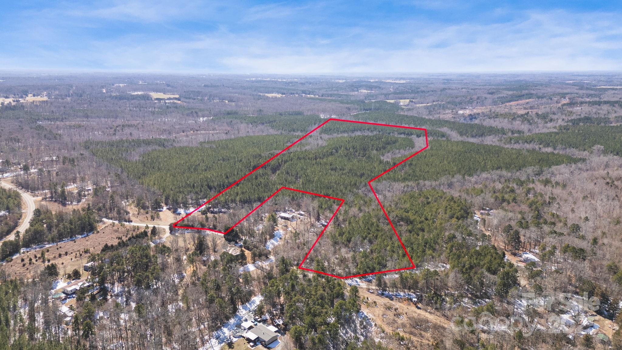 an aerial view of a houses