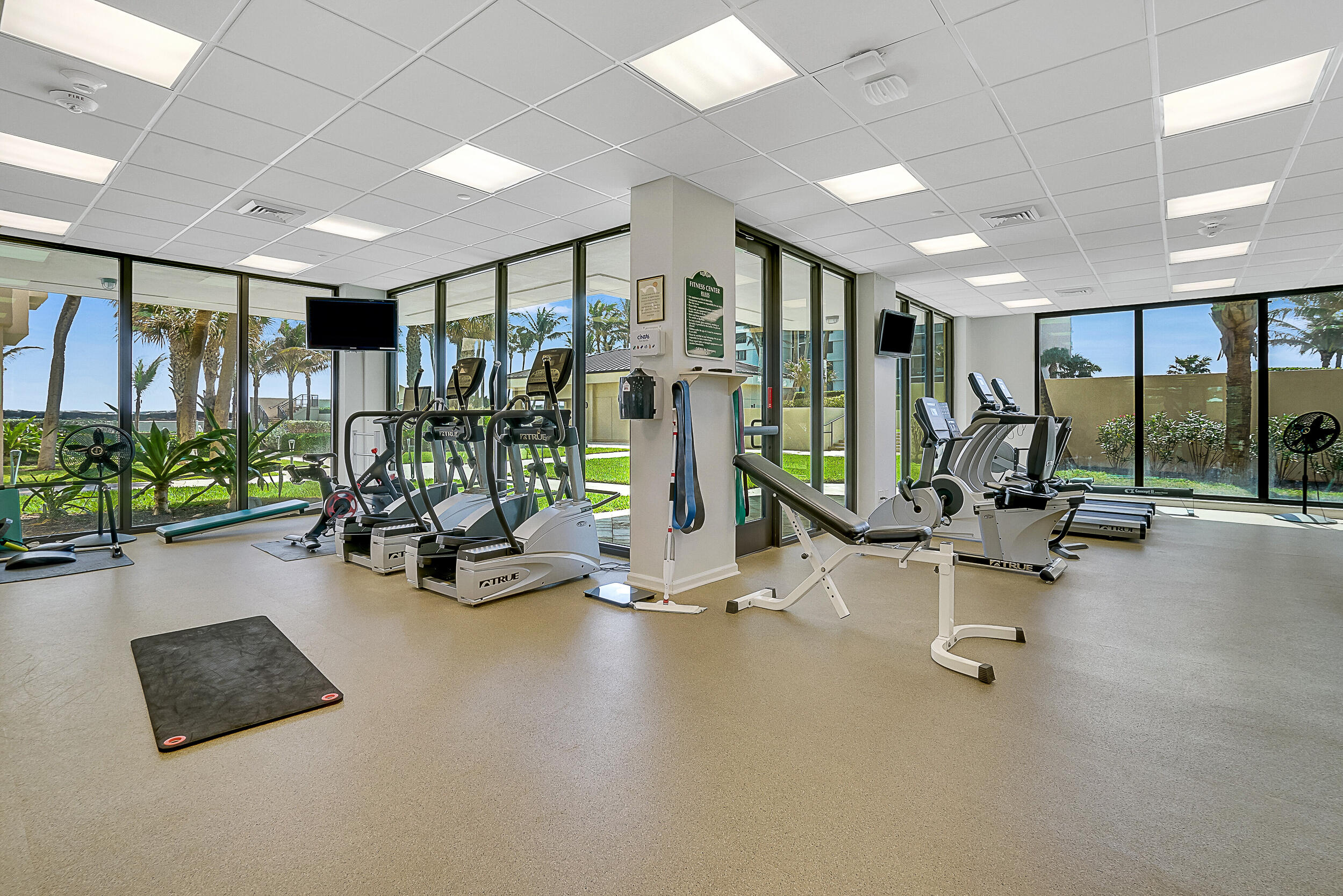 5380 North Ocean Drive, Unit 2I Singer Island, FL 33404 - Photo 21 of 32 a view of a room with gym equipment