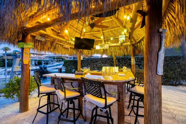 a bench sitting in the middle of a park