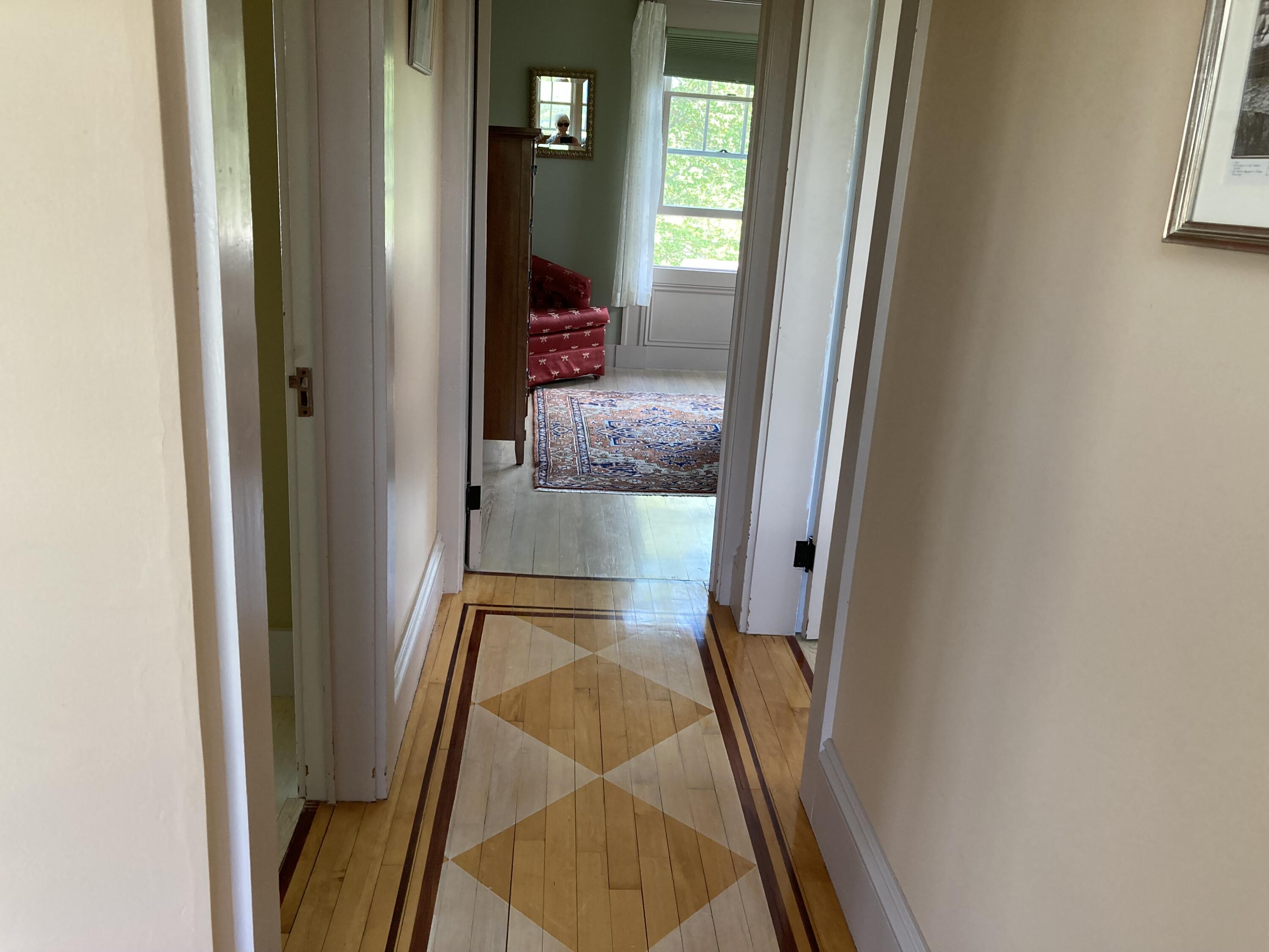635 Corea Road Corea, ME 04624 - Photo 17 of 35 2nd floor hallway, inlaid floors.