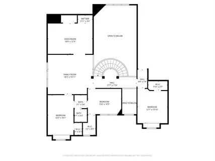 a picture of a bench in front of a mirror