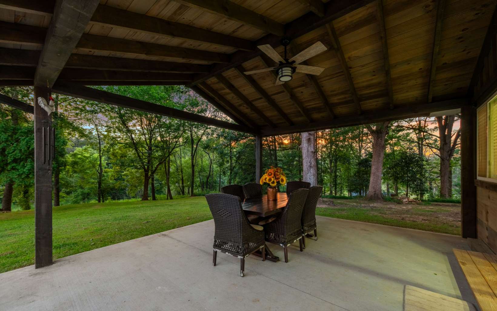 129 Madola Road Epworth, GA 30513 - Photo 44 of 46 a view of a porch with furniture and a yard