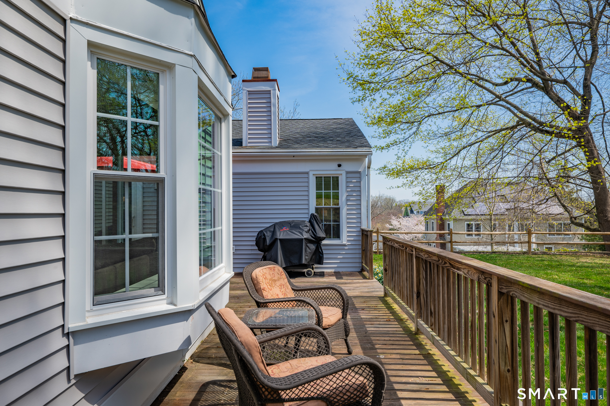 273 Osborne Hill Road Fairfield, CT 06824 - Photo 35 of 40 The deck is the perfect place to have a cup of coffee in the morning and enjoy the outdoors.
