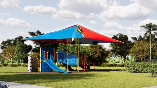 a view of a volley ball court