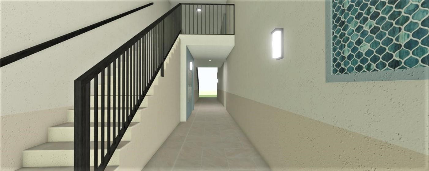 3207 Clint Moore Road, Unit 104 Boca Raton, FL 33496 - Photo 39 of 46 a view of a hallway with windows
