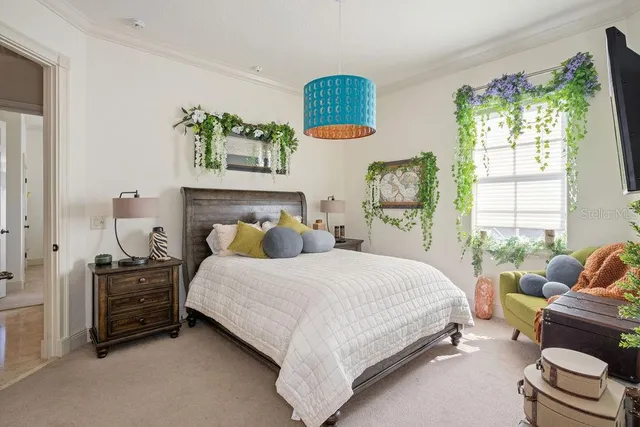 a view of a golf course with a lake