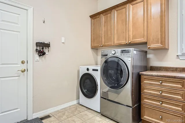 a building outdoor space with patio furniture