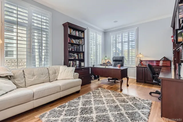 a living room with furniture and a couch