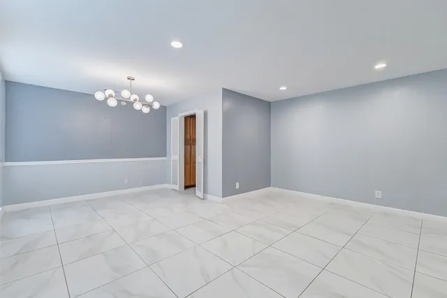 a view of an empty room