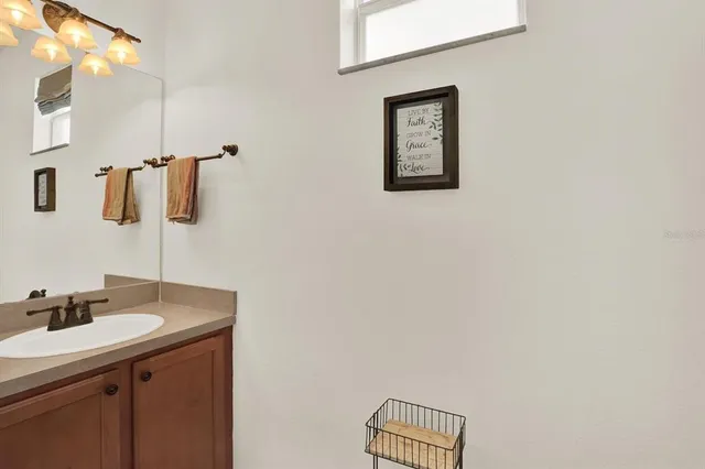 a view of a porch with a porch