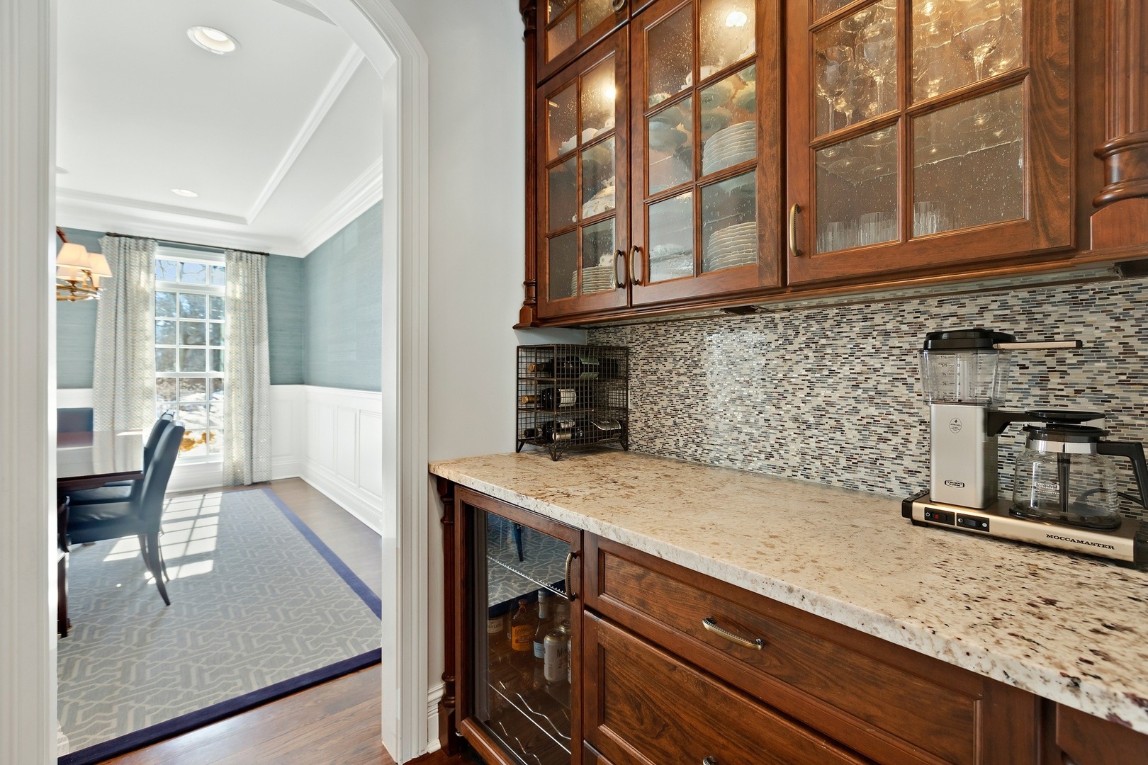 1161 Chatfield Road Winnetka, IL 60093 - Photo 16 of 42 a kitchen with a sink a counter space and cabinets