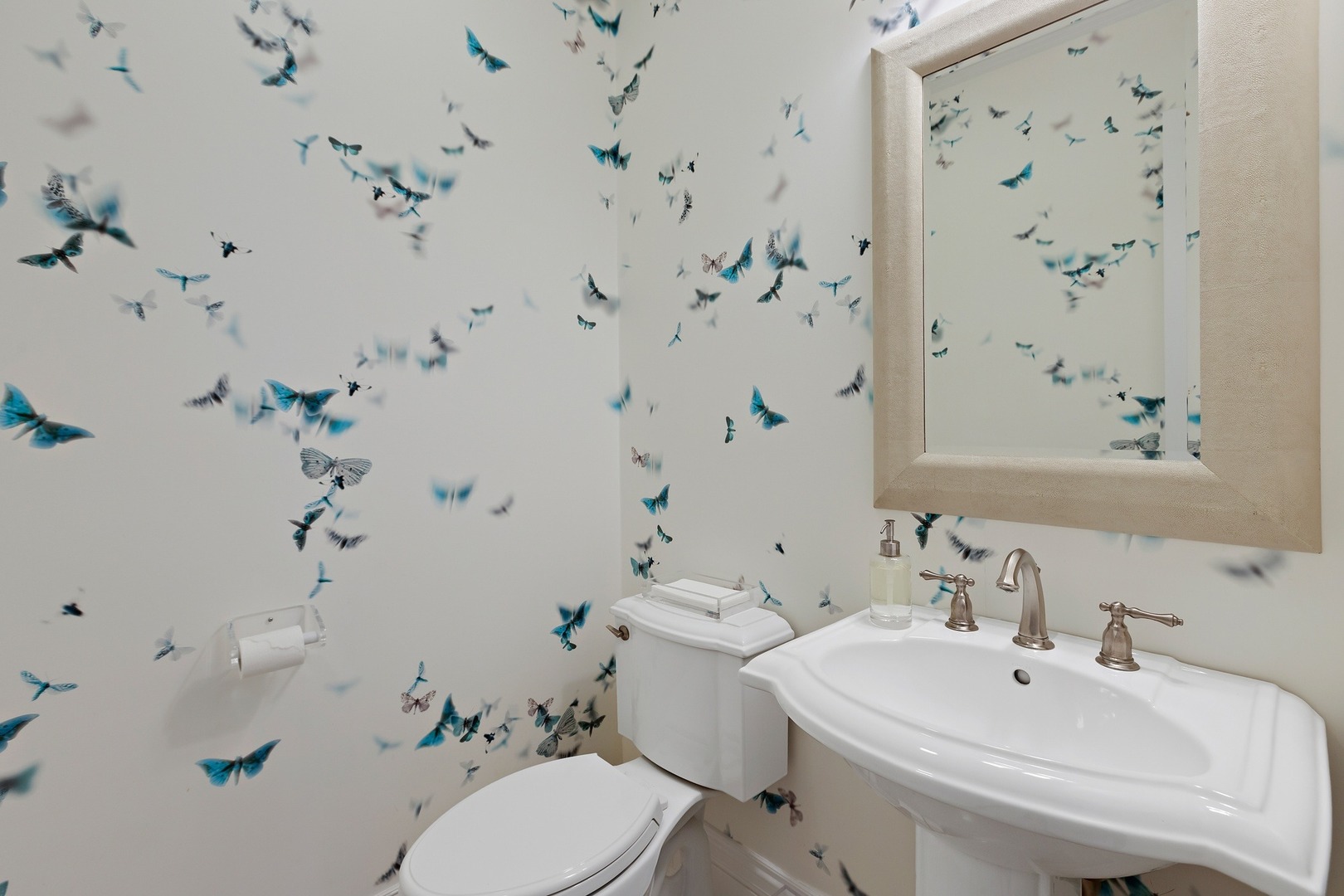 1161 Chatfield Road Winnetka, IL 60093 - Photo 17 of 42 a bathroom with a sink toilet and shower