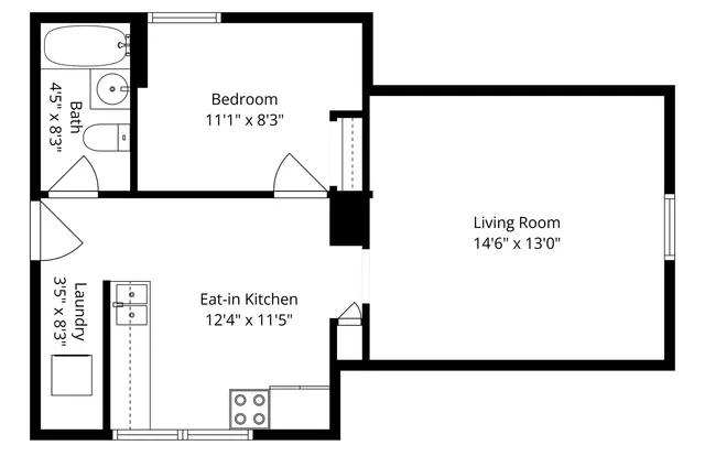 a view of a backyard with barn and a large tree