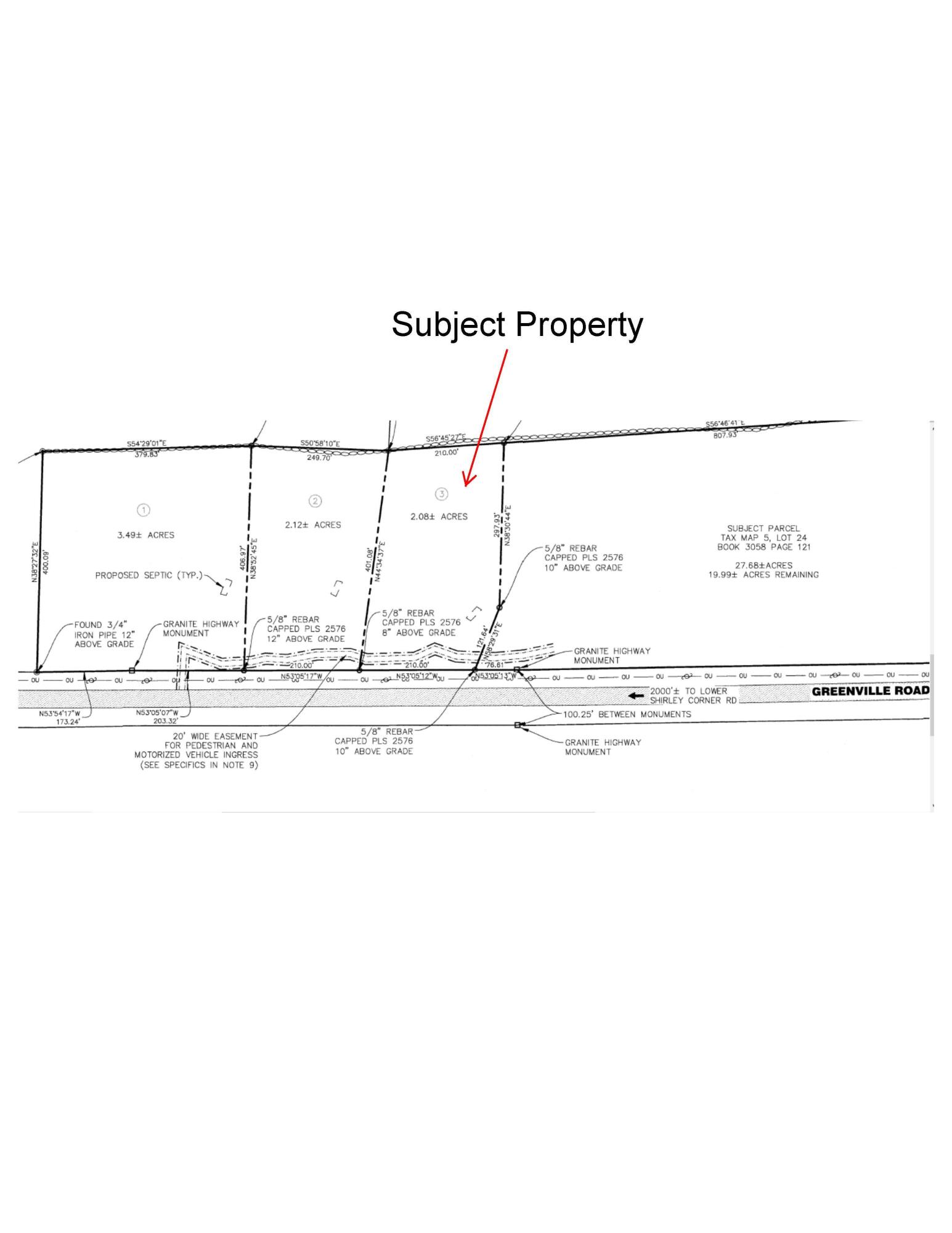 47 Greenville Road, Unit LOT 3 Shirley, ME 04485 - Photo 2 of 5 survey image to use lot 3