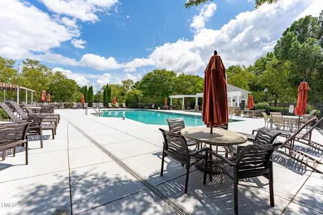 a view of outdoor space with furniture