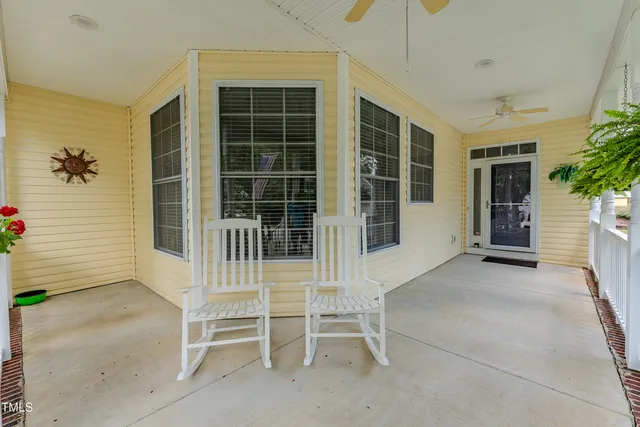 a view of a house with a porch