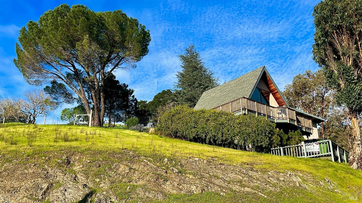 a view of swimming pool with a yard