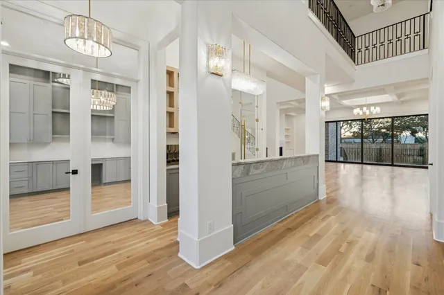 a view interior of a house and wooden floor
