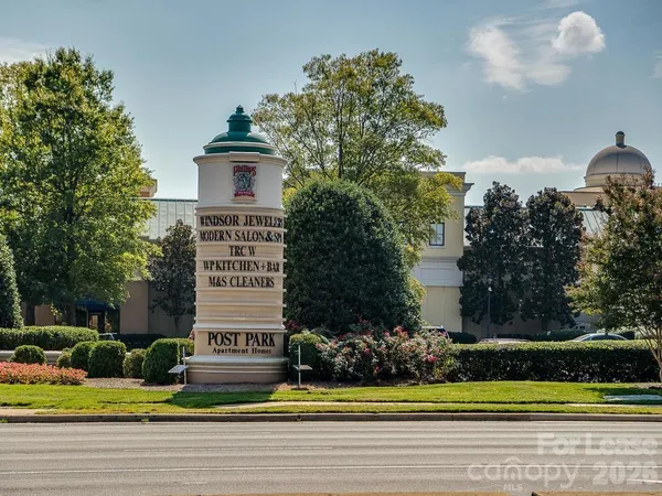 a view of a building and a street