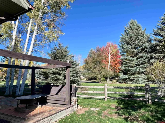 an aerial view of a garden