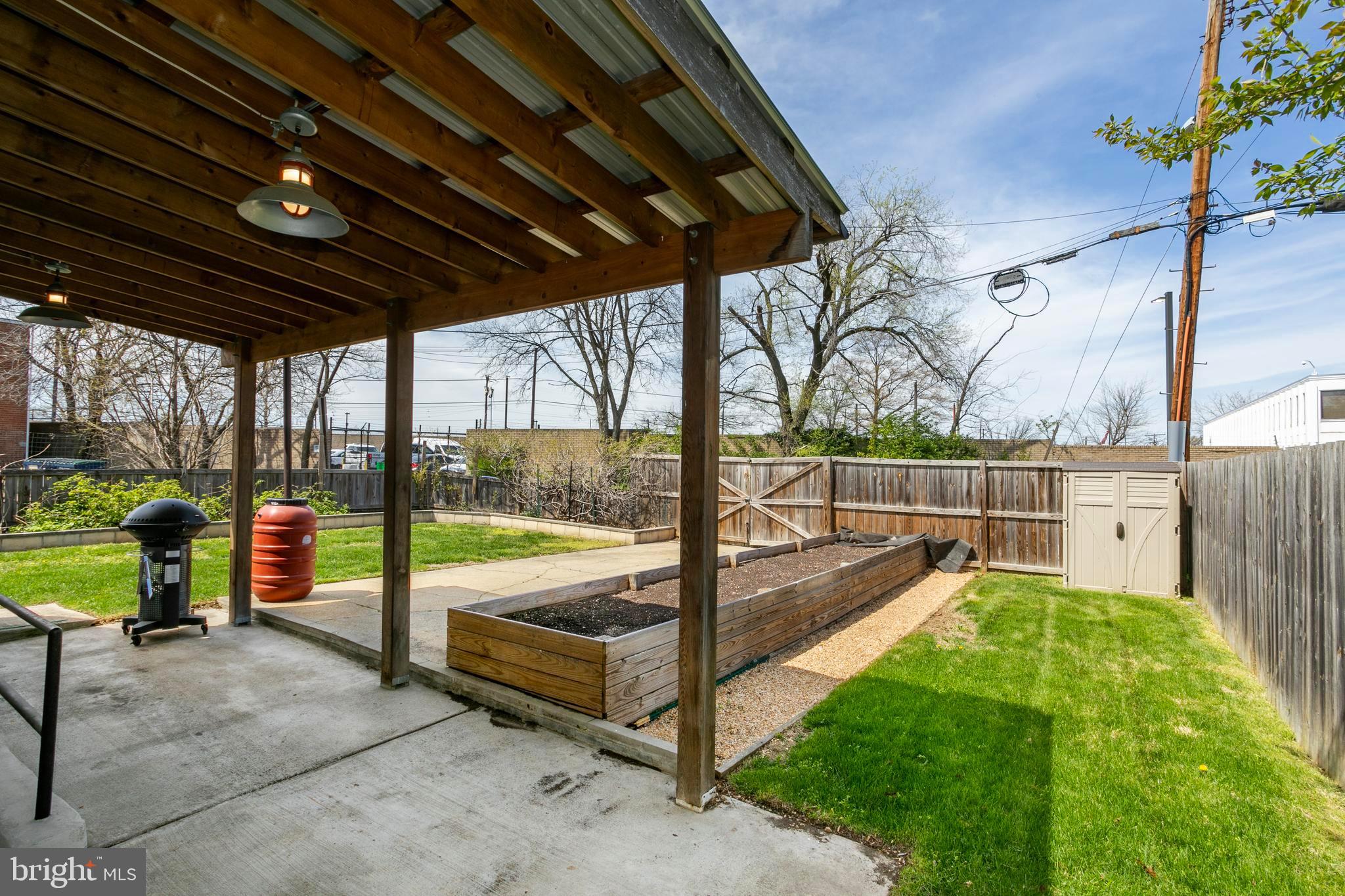 2200 S Street Northeast Washington, DC 20002 - Photo 23 of 27 Backyard- Raised Garden beds